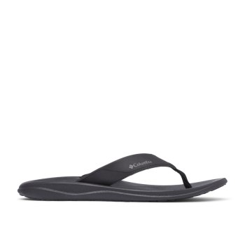 Columbia Teenslippers Heren, Flip Flop Zwart Grijs, 40WZDLMIX